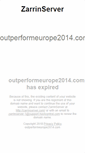 Mobile Screenshot of outperformeurope2014.com